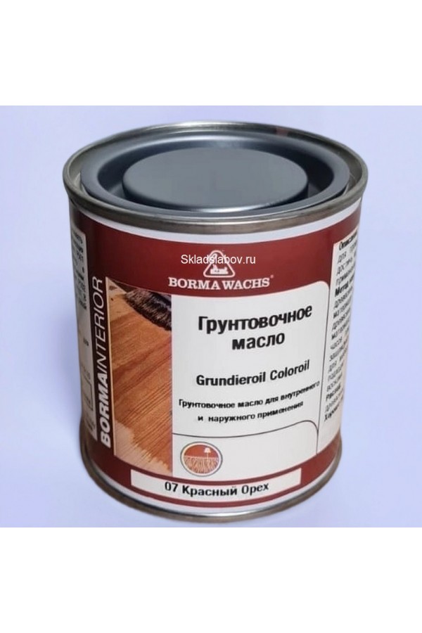 BORMA WACHS, ГРУНТОВОЧНОЕ МАСЛО 07 КРАСНЫЙ ОРЕХ 0.125 Л. BORMA WACHS, ГРУНТОВОЧНОЕ МАСЛО 07 КРАСНЫЙ ОРЕХ 0.125 Л.