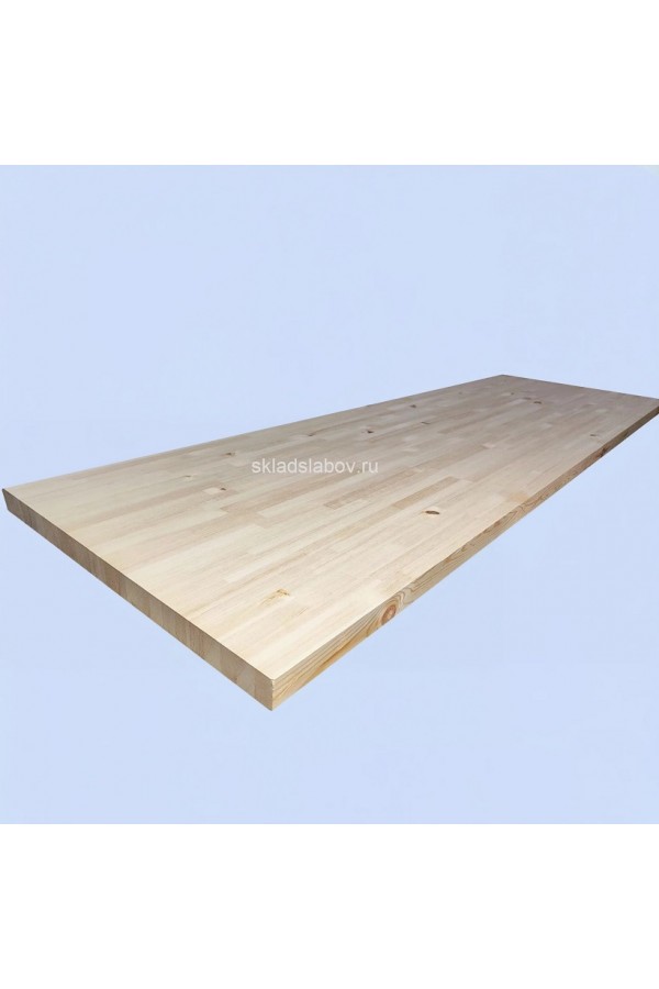 Мебельный щит из сосны сращенная ламель категория "АБ" 40x600x3000мм "Ангарская" Мебельный щит из сосны сращенная ламель категория "АБ" 40x600x3000мм "Ангарская"